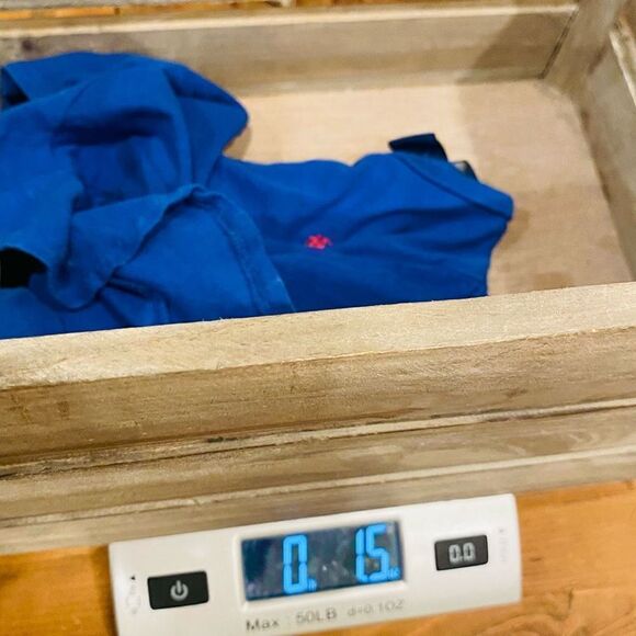 Ralph Lauren Infant Girls Flared Ruffle Trim Top Royal Blue Size 9 M - Picture 9 of 10